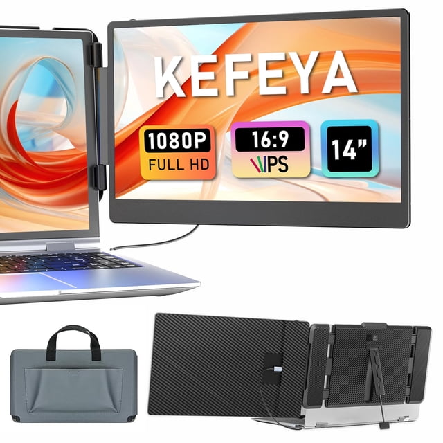 Extensor de pantalla para portátil KEFEYA 14 pulgadas 1080P FHD IPS