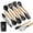 Black, variant on 12- Kitchen Utensil Set with Wooden Handles - Heat Resistant (446?F), Non-Stick Safe Cooking Tools, Grade Spatula & Cooking Set, Budget - SMALL (Gray)