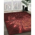 thumbnail image 3 of Ahgly Company Machine Washable Indoor Round Transitional Red Area Rugs, 3' Round, 3 of 7