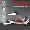 thumbnail image 6 of Adjustable Roman Chair Back Extension Bench – Dual Adjustable Hyperextension, 330lbs Heavy-Duty Design, Non-Slip, Core & Glute Workout, Home Gym – Color: White, 6 of 6