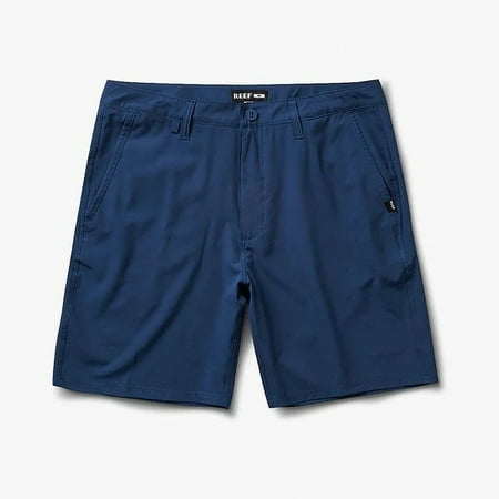 Reef Mens Shorts Medford Board Surf 4-Way Stretch Solid Blue 30