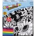 thumbnail image 2 of ColorIn Velvet Poster 16"X20"Flower Garden, 2 of 2