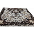 thumbnail image 3 of Bedding Elegant Golden Persian Rug Floral Tapestry Throw Blanket, 50” x 60”, 3 of 5