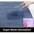 thumbnail image 3 of LAICAIW Memory Foam Bath Mat Large Size, 36.2 x 24 Inches,Soft and Comfortable, Super Water Absorption, Non-Slip, Thick, Machine Wash, Easier to Dry for Bathroom Floor Rug, Denim Blue, 3 of 7