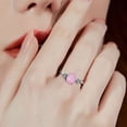 thumbnail image 1 of Women Ring Exquisite Oval Opal Rhinestone Knuckle Ring Finger Decoration, 1 of 8