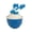 Blue 2, variant on PrimeGo Pet Ball Toy with Tail Rope Rechargeable USB Design Interactive Rolling Cat Toy Boredom Relief Indoor Kitten Exercise Toy