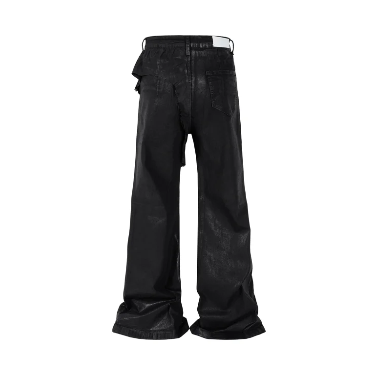 Y2k Streetwear Wax Leather Strecth Jeans Men and Women Ropa Y2k Streetwear Wax Leather Strecth Jeans Men and Women Ropa