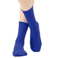 thumbnail image 5 of LJEFF Girls Ruffle Trim Knee High Socks, Sweat-Wicking Cute Stretch Anti-Slip Gift Kids Sport Stockings Blue Size 5-13T, 5 of 5