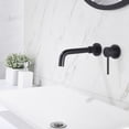 thumbnail image 6 of UMANYI Wall Mounted Bathroom Faucet Matte Black Wall Mount Faucets for Bathroom Vessel Sink Brass Wall Bathtub Faucet with Rough-in Valve 360 Swivel Spout, 6 of 9