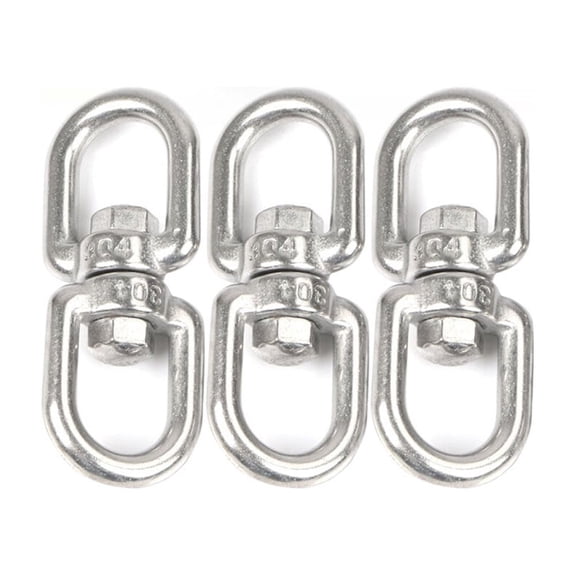 LEORX Hanging Basket Spinners Stainless Steel Silver 3 Pcs