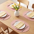 thumbnail image 2 of Unique Bargains 4pcs Faux Leather Placemats Pink 17.5"x12.8", 2 of 6
