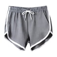 thumbnail image 6 of KPOPLK Athletic Shorts for Women S-3XL Summer High Waisted Workout Shorts Dolphin Running Shorts Tennis with Zip Pocket Size XXXL,Grey, 6 of 6