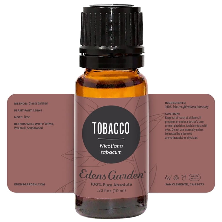tobacco essential oil Leaf just add a few drops to the water to fill your room with the essence of a cozy country cottage Tobacco Absolute | Eden Botanicals