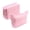 Pink, variant on 2 Pieces Corduroy Makeup Bag Set, Small Cosmetic Pouch Case with Zipper, Cute Travel Toiletry Bag Organizer for  Women Gifts Purse Storage (White)