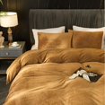 thumbnail image 3 of Franela Funda Nórdica King Size Rust Funda Nórdica King Velvet Comforter Cover Set, 3 of 8