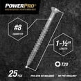 thumbnail image 4 of Tornillos Power Pro 116722 multimaterial, 25 piezas, 3,8 cm, 4 of 7