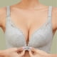 thumbnail image 1 of Sujetador de verano ultrafino de talla grande con hebilla frontal para mujer, sin aros de acero, con push-up pequeño, con encaje antiflacidez y espalda hermosa, 1 of 6