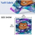 thumbnail image 5 of GZHJMY Cartoon Fox with Space Cloth Napkins Washable Reusable Polyester Dinner Napkins 20 x 20 Inch for Home Weddings Parties Holiday Table Napkins Set of 1, 5 of 6