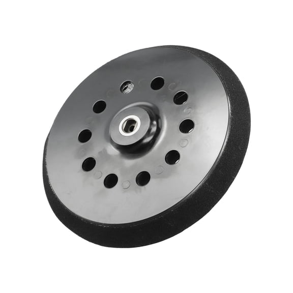 9 Inch 10 Hole Sanding Backing Pad for Wall Sander, Soft EVA Foam Disc with Beveled Edge for Putty Grinding and Corner Smoothing, Black