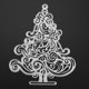 thumbnail image 2 of 1 pieza, nuevo, acero al carbono, bricolaje, tarjeta cortada en papel, troquelado, manualidades en relieve, árbol de Navidad (004), 2 of 2