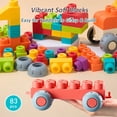 thumbnail image 2 of 83 PCS STEM Soft Building Blocks Set for Toddlers 18 Months to 6 Years, Large Construction Stacking Blocks Toys Gift for Preschool Kids to Enhance Creativity, Imagination and Motor Skills, 2 of 7