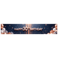 thumbnail image 7 of Foil Balloons Banner Elegant Design 30th Birthday Celebration Floral Pattern for Birthday Party Indoor Decorations Event Backdrop, 7 of 7