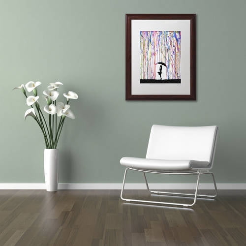 Trademark Fine Art 'Persephone' Canvas Art by Marc Allante, White Matte, Wood Frame