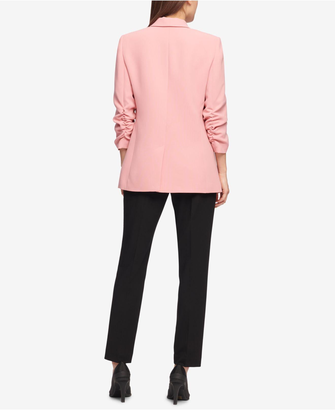 dkny pink blazer