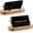 Wood Color, variant on KALAKALA 2 Pcs Wood Business Card Holder for Desk Wooden Business Card Display Stand Postcard Organizer for Office Home Desktop(Brown)