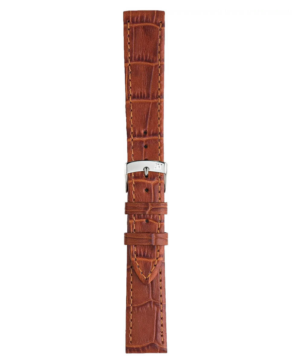 Morellato Kajman Alligator Grain Genuine Calf Leather Watch Strap - Tan  Brown - 20mm - Chrome-plated Stainless Steel Buckle - PERFORMANCE  Collection - Walmart.com