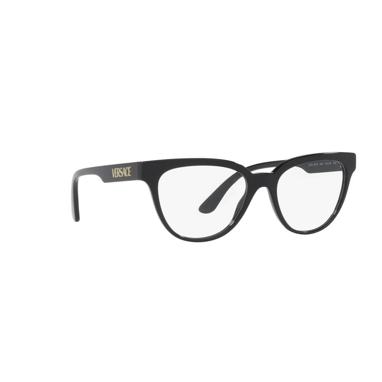 Versace Cateye Eyeglasses VE3315 GB1 Black 54mm 3315 