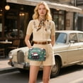 thumbnail image 6 of FORMRS Women Crossbody Purse with Chain Strap Vegan Leather Shoulder Handbag, Christmas Cat, 6 of 7
