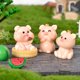 thumbnail image 3 of Gwong Decoración hogareña Adorable Piggy Figure Compact Colorfast Fairy Garden Mini estatua de cerdo para la casa de muñecas Gwong 21085286, 3 of 6