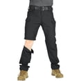 thumbnail image 5 of CCRFTGI Men's Convertible Pants Zip Off Cargo Pants Lightweight Hiking Quick Dry Work Trousers to Shorts Apparel Black 3XL, 5 of 6