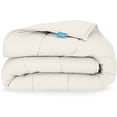 thumbnail image 7 of Luna Adult Weighted Blanket - Individual Use - 12 Lbs - 48x72 - Twin / Full Size Bed - 100% Oeko-Tex Cooling Cotton & Glass Beads - USA Designed - Heavy Cool Weight - Ivory, 7 of 7