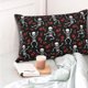 thumbnail image 4 of Fotbe Skeleton with Roses Funda de Almohada Decorativa Estilo Occidental, Lujo en Algodón, Fundas para Almohadas King, Cojín Estampado para Decoración del Hogar-16"x24", 4 of 6