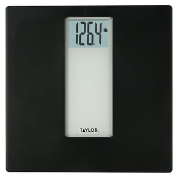 Taylor Digital 400LB Capacity Black/Grey Bathroom Scale