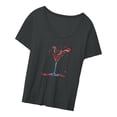 thumbnail image 4 of Camisetas Básicas Informales De Ajuste Holgado Con Cuello Redondo Para Vacaciones Deportivas, 4 of 8