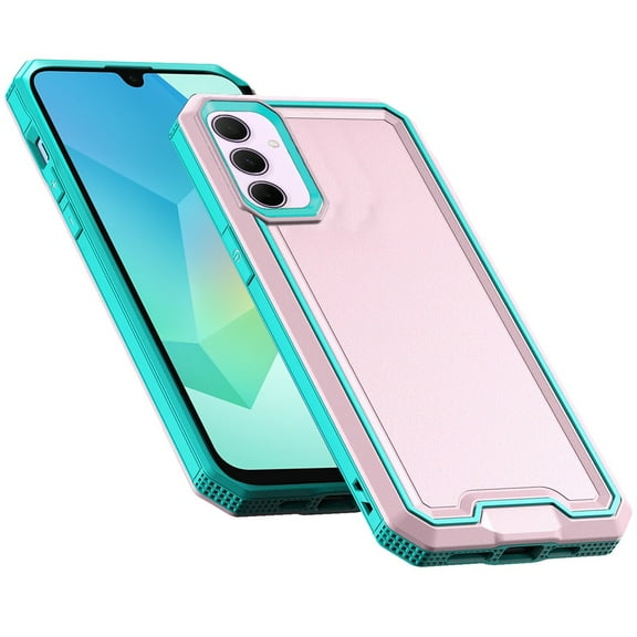 For Samsung Galaxy A16 5G Tough Modern Fused Hybrid Armor Hard PC   TPU Rubber Shockproof Drop Impact Protection Cover, XPM Phone Case [Pink]