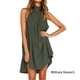 thumbnail image 5 of Minnieouse Vestido de tiras Traje de verano con cuello halter Exquisito Cuello Dulce regalo Elegancia Diseño elegante Ropa de mujer Vestidos Verde L, 5 of 6