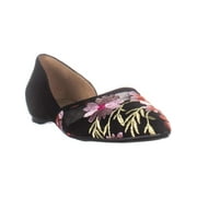 Womens naturalizer Samantha3 Embroidered Pointed Toe Flats, Black Floral