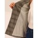 thumbnail image 5 of Blazers para mujer Chaqueta tipo blazer a cuadros con solapa con muesca Boyfriend Azul Marrón S, 5 of 6