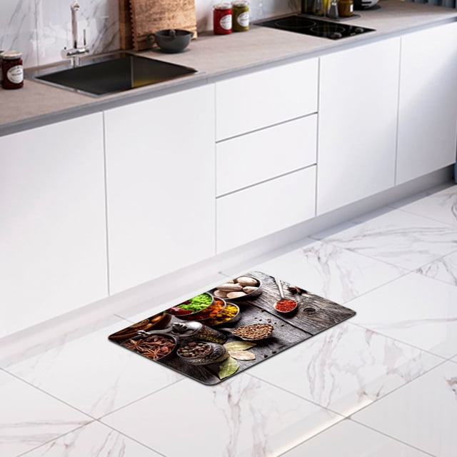 Living Room Decor Kitchen Rugs,Vintage Absorbent Non Slip Cushioned Rugs,Living Room Bedroom Bathroom Kitchen Sink Laundry Office Area Rugs Runner,Home Decor Rugs for Living Room