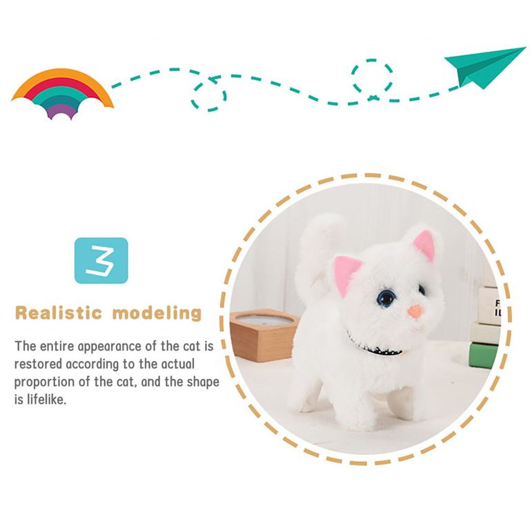 Electric Plush Simulation Display Mold Smart Dog Plush Puppy Toy For  Children Walking Teddy Rabbit Tail Wagging Ass Shaking Toy