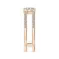 thumbnail image 3 of ANGARA Natural 0.4 Ct. Diamond Classic Stackable Ring in 14K Rose Gold for Women (Ring Size: 11.5), 3 of 9