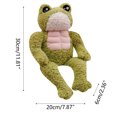 thumbnail image 2 of Gqtwoy Muscle Toy Imitation Doll - Cute Green Stuffed Animal for Kids, 35cm Soft Plush Doll, Perfect Birthday Gift and Bedroom Decor, 2 of 9