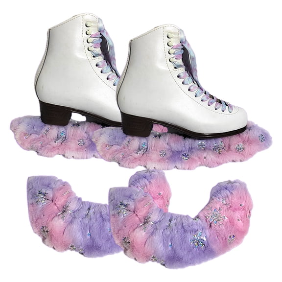 Outdoor Sports Accessory Lightweight Soft Suede Ice Skate Covers Protectors for Water Absorption and Easy Handling 2PCS
