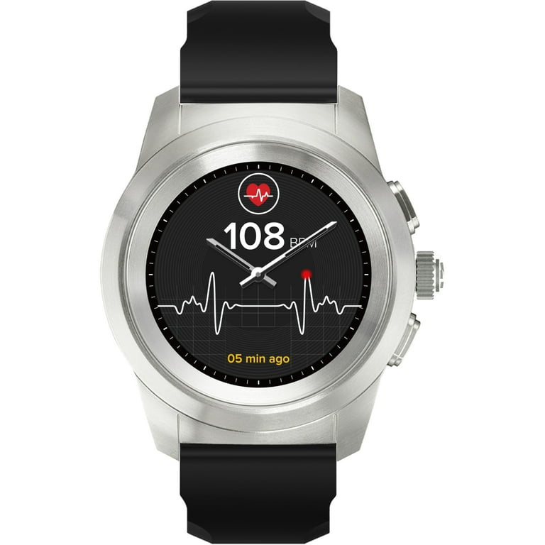 MyKronoz ZeTime Original Hybrid Smartwatch, Petite, Brushed Silver