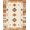 Champagne Ivory Brown, Pattern 20, variant on ODIKA Cow Spotted Bold Patchwork Block Motif Border Abstract Inspired Pet Friendly & Kids Safe Play for Playroom, Bedroom, Reading Nook