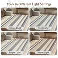 thumbnail image 7 of ODIKA 2'x3' Washable Doormat Striped Boho Variegated Bands Pinstripe Farmhouse Bold for Entryway, Kitchen, Laundry Room, Non-Slip, Low Pile, 7 of 7